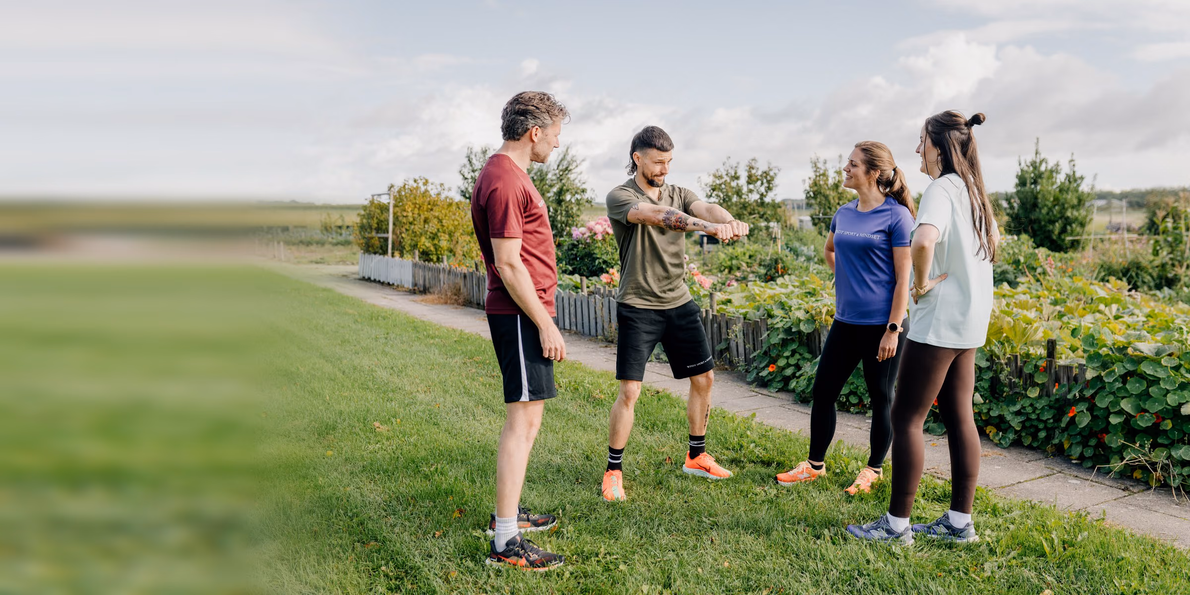 Samen buiten trainen in Middenmeer